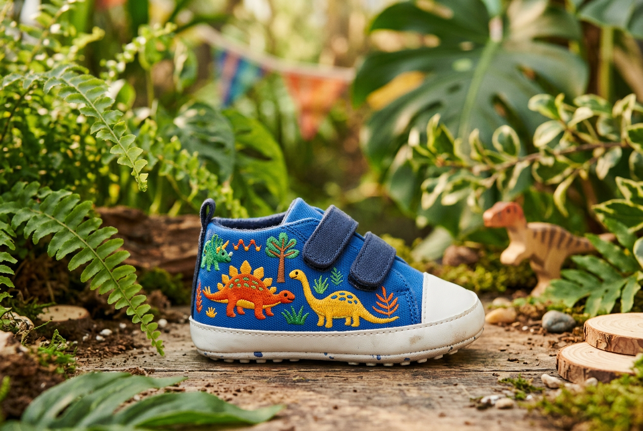 Vegane Krabbelschuhe Wal Motiv