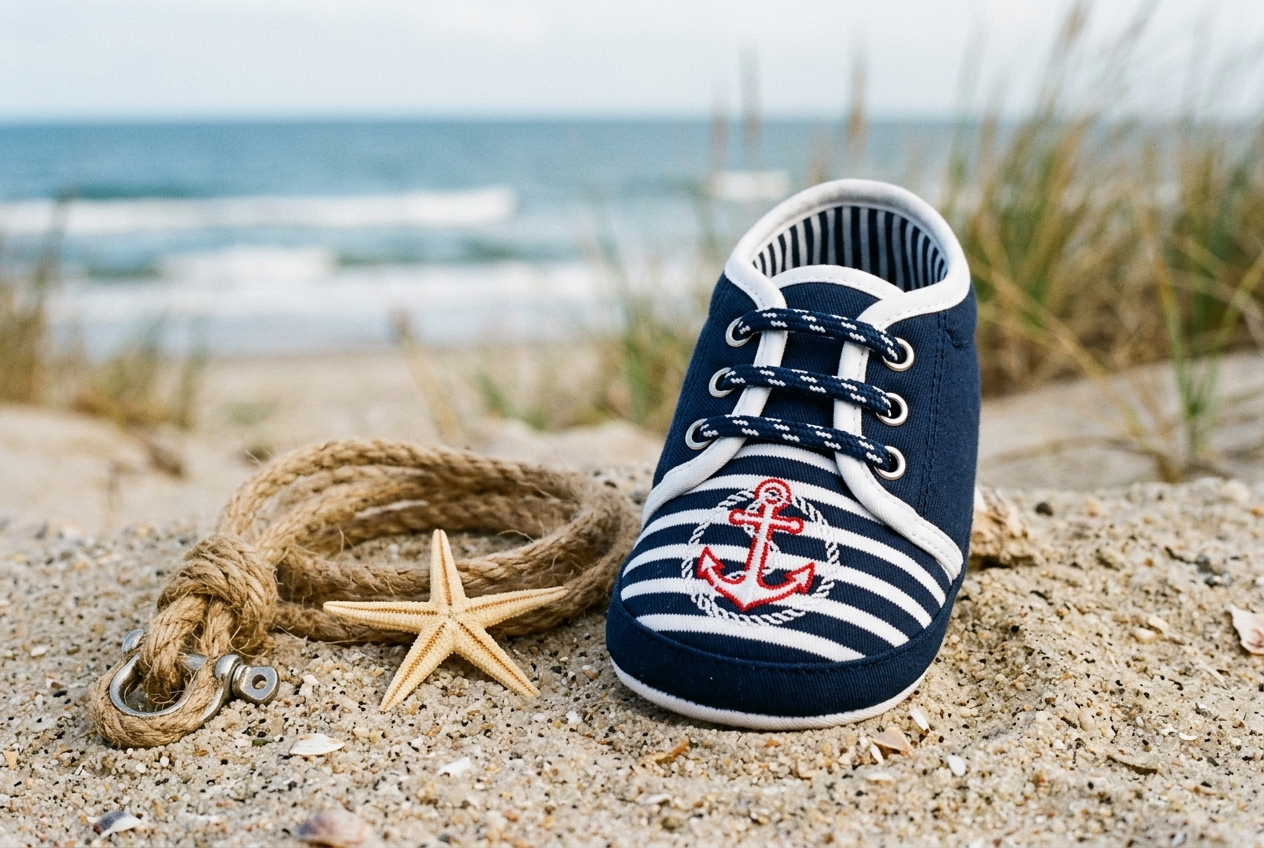 maritime Krabbelschuhe